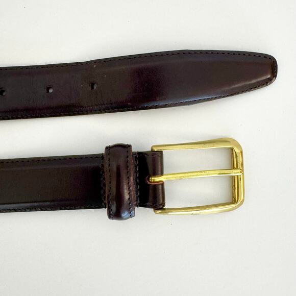 Coach Vintage Polished Cowhide Leather Belt Dark Brown Men’s 36" (90cm) 3931 - Picture 5 of 12